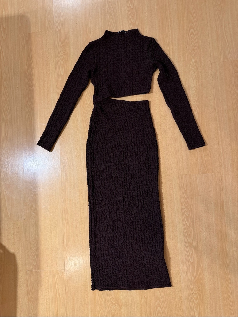 Chocolate brown long dress